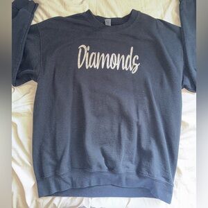T&S Diamonds Black Sweatshirt